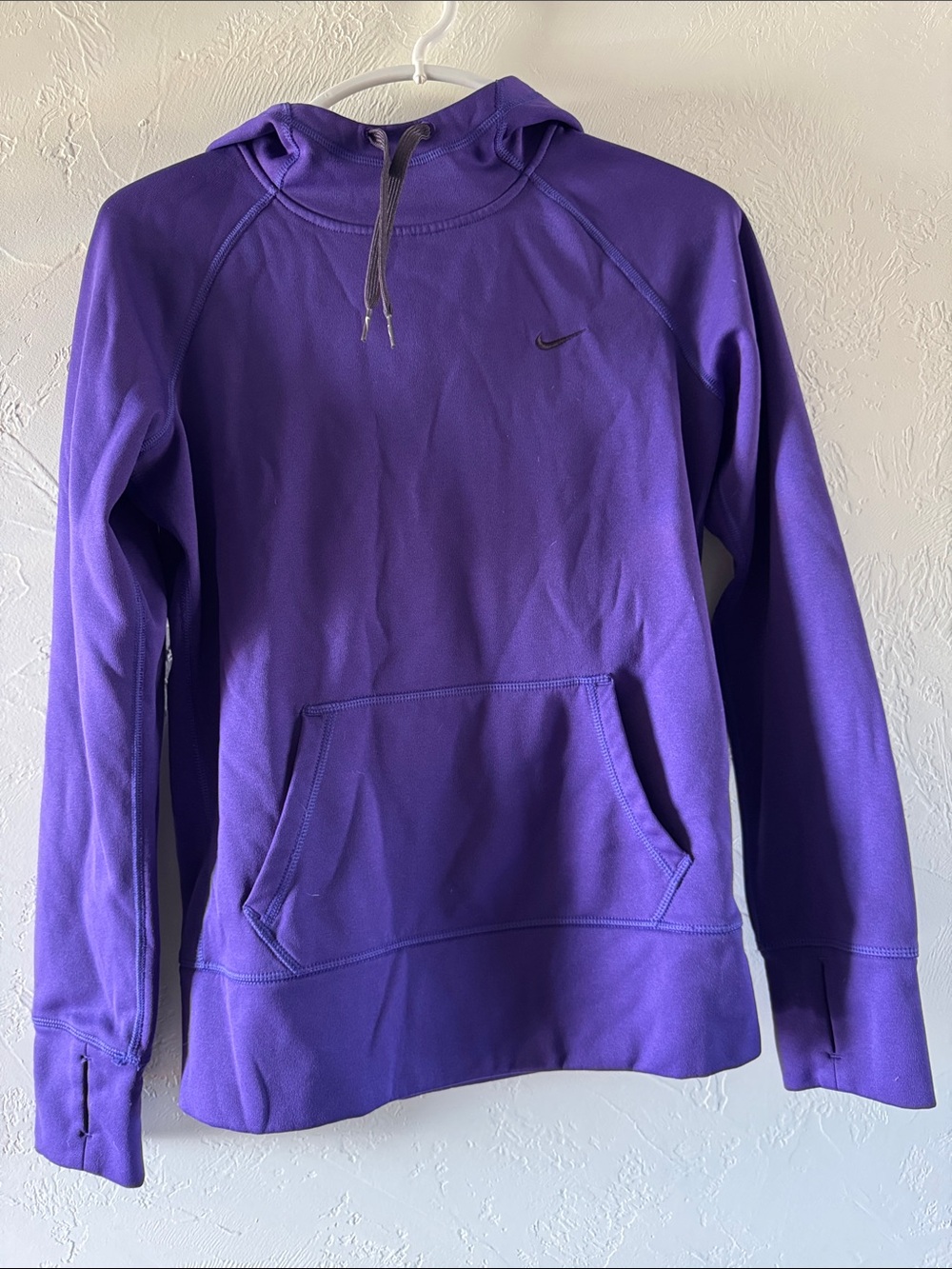 Nike Violet Athletic Hoodie with Kangaroo Pocket